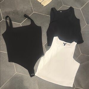 Express Black Scoop Neck Tank Top